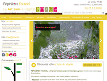 Tablet Screenshot of pepinieresfournel.fr
